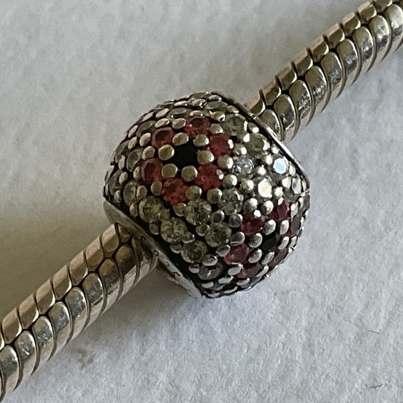 Pandora Pink and Silver Charm Bracelet - Picture 2 of 8